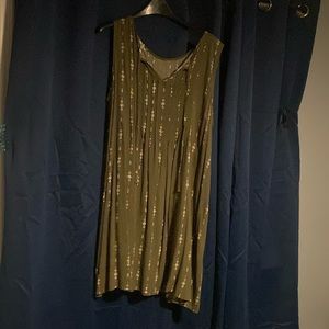 Green floral Sonoma dress